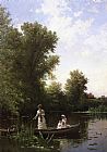 Alfred Thompson Bricher Canvas Paintings - Boating in the Afternoon